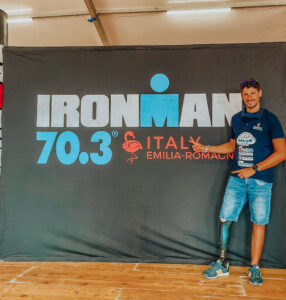 Ironman cervia paralimpico Pierluigi Maggio amputato